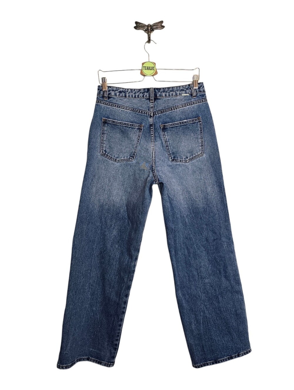 Billabong Aaliyah Baggy Denim Jean In Alda Blue 30 - Picture 4 of 14